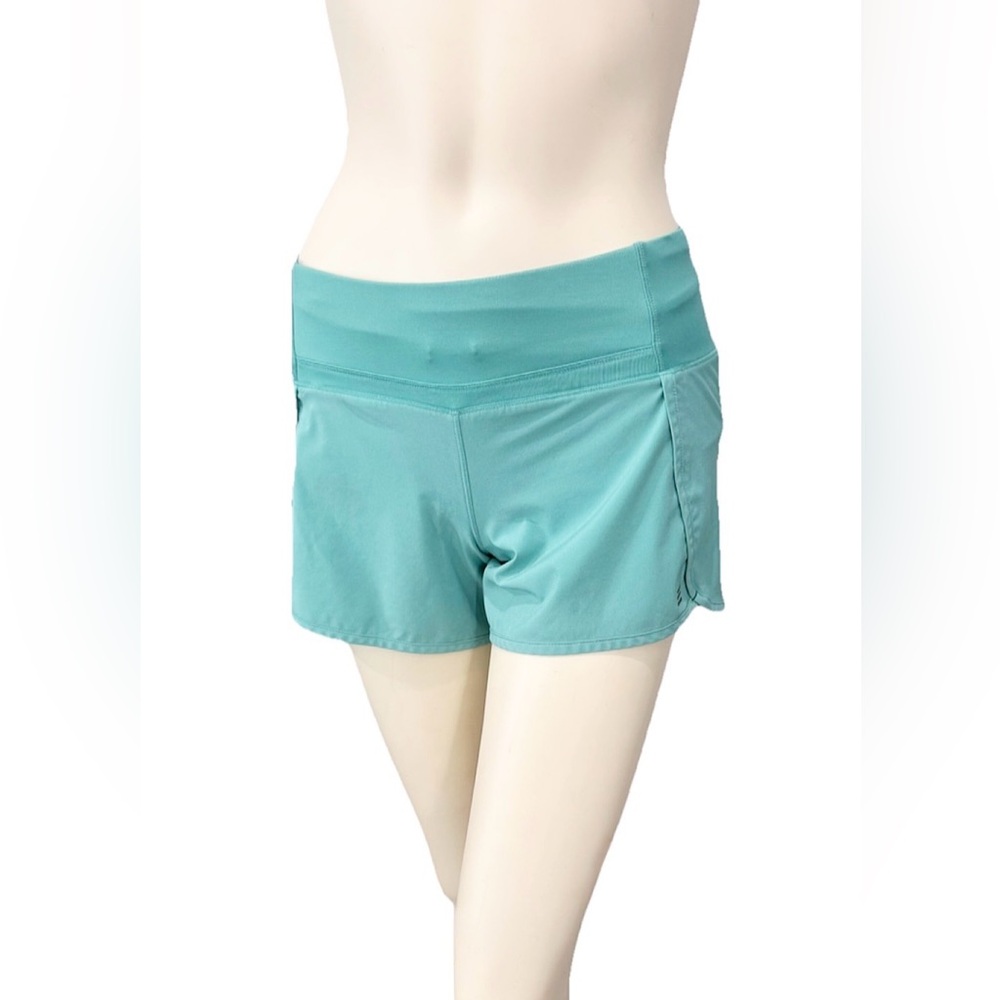 Free Fly Bamboo Blend Athletic Shorts XS Teal Lined Running